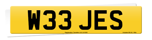 Registration number W33 JES